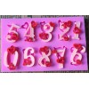 Набор силиконовых молдов цифры + английский алфавит "Надпись с любовью"