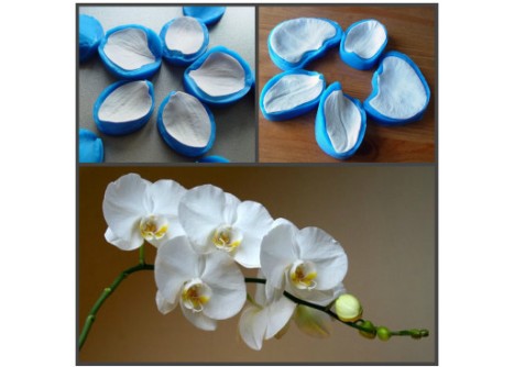 Набор силиконовых вайнеров "Орхидея Белый Фаленопсис"