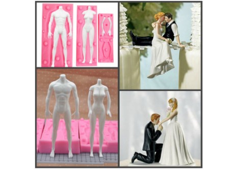 Набор силиконовых молдов "Жених и невеста" 3D