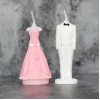 Силиконовый молд 3D "Платье невесты"